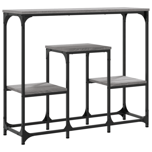 Mesa Consola - Mesa De Entrada 89,5x28x76 cm derivados de madeira cinzento sonoma