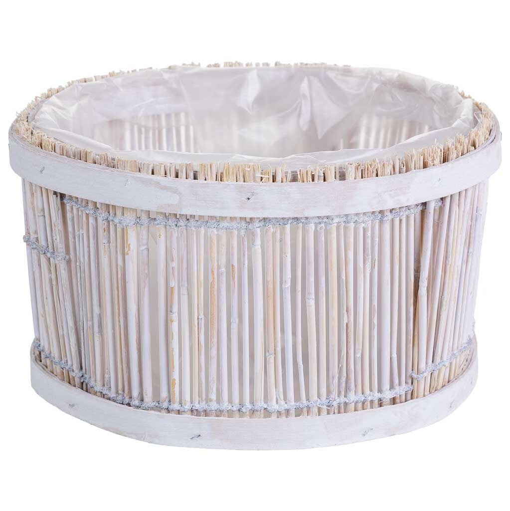 Cesto de bambú redondo