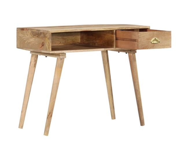 Mesa consola - mesa de entrada de madera maciza de mango 90x45x75 cm