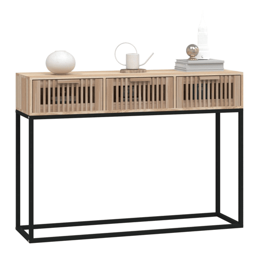Mesa Consola - Mesa De Entrada 105x30x75 cm derivados de madeira e ferro