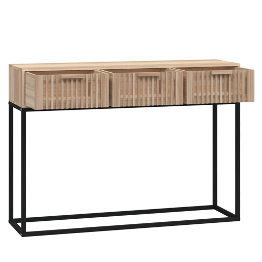 Mesa Consola - Mesa De Entrada 105x30x75 cm derivados de madeira e ferro