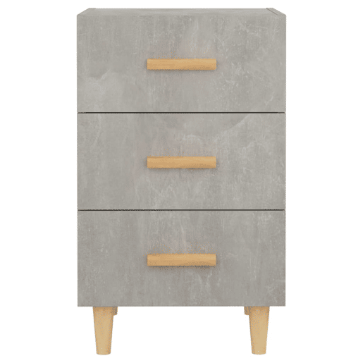 Mesa De Cabeceira - Mesinha De Cabeceira 40x40x66 cm derivados madeira cinza cimento