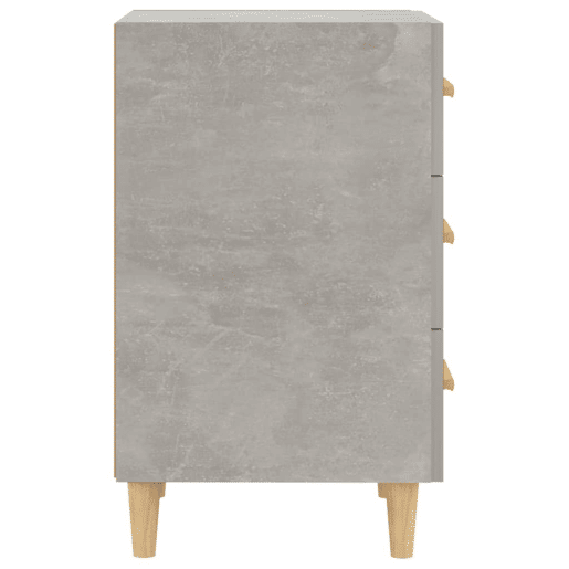 Mesa De Cabeceira - Mesinha De Cabeceira 40x40x66 cm derivados madeira cinza cimento