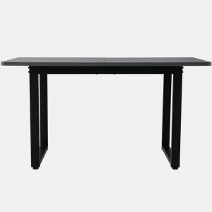 Mesa de jantar retangular - Estilo industrial, mesa de café, moderna, em ferro - Cinza