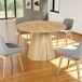 Mesa de comedor Oak redonda diseño extensible xx Mesa de comedor Oak redonda diseño extensible xx Natural