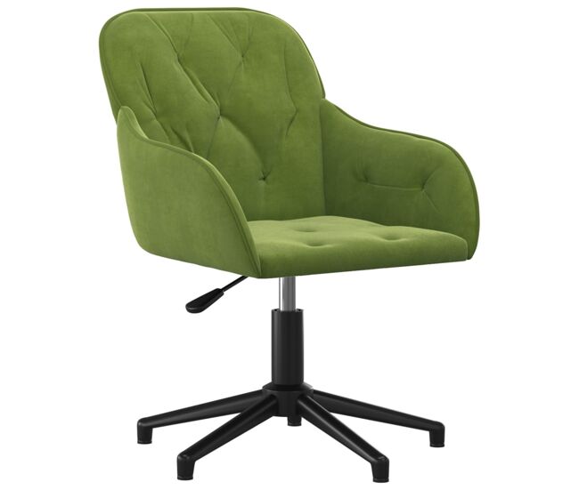 Silla sillón asiento giratorio para ordenador oficina estudio clairvelour verde 02_0024185