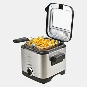 Mesko MS4910 Fritadeira Eléctrica a óleo 1,5 Litros Pequena, Frigideira Antiaderente, Filtro Anti-odor, 900,