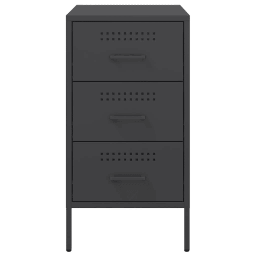 Lote de 2 Mesas De Cabeceira - Mesinhas De Cabeceira 36x39x68 cm aço preto