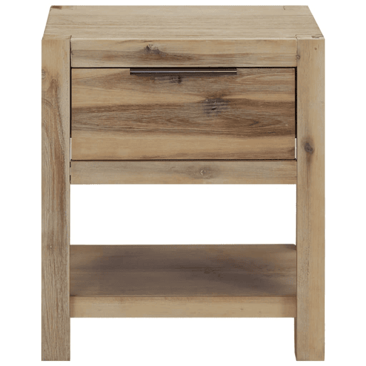 Lote de 2 Mesas De Cabeceira Mesinhas De Cabeceira - com gavetas 40x30x48 cm acácia maciça