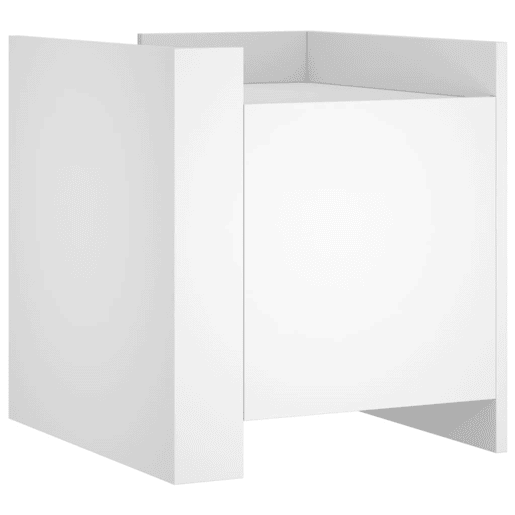 Mesa De Cabeceira Mesinha De Cabeceira - 45x50x50 cm derivados de madeira branco