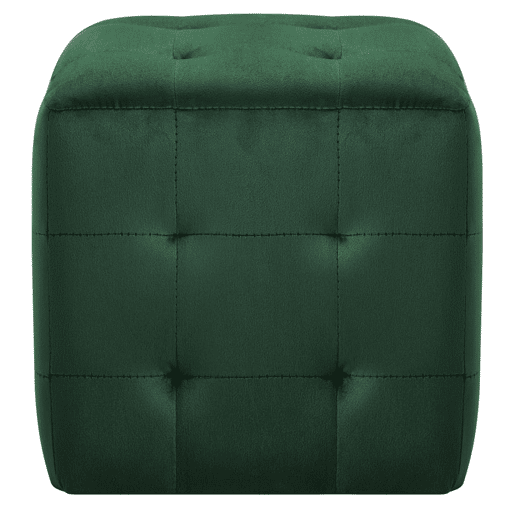 Lote de 2 Mesas De Cabeceira - Mesinhas De Cabeceira 30x30x30 cm veludo verde