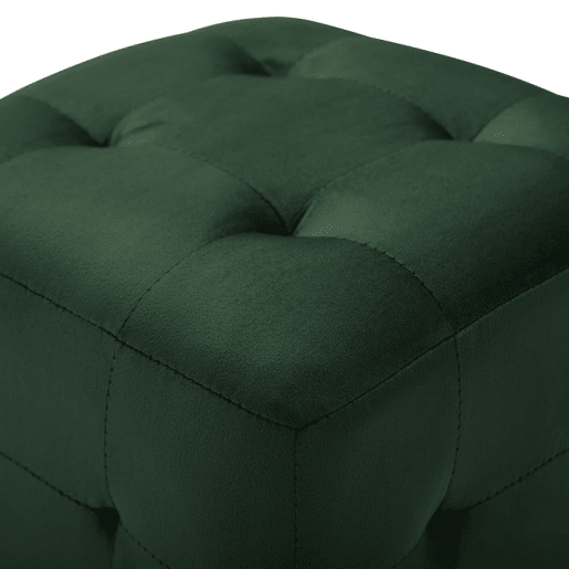 Lote de 2 Mesas De Cabeceira - Mesinhas De Cabeceira 30x30x30 cm veludo verde
