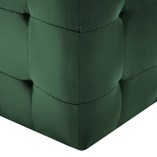 Lote de 2 Mesas De Cabeceira - Mesinhas De Cabeceira 30x30x30 cm veludo verde