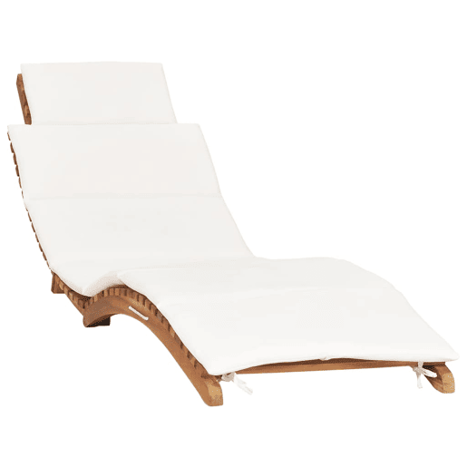 Conjunto de 2 espreguiçadeiras espreguiçadeiras para banhos de sol jardim cama terraço móveis de exterior com almofadas de madeira maciça de teca 02_0012069