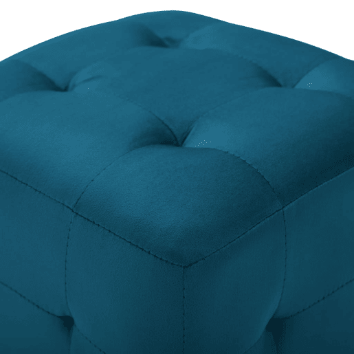 Lote de 2 Mesas De Cabeceira - Mesinhas De Cabeceira 30x30x30 cm veludo azul