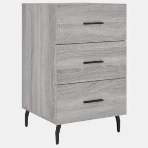 Mesa De Cabeceira - Mesinha De Cabeceira 40x40x66 cm derivados madeira cinzento sonoma