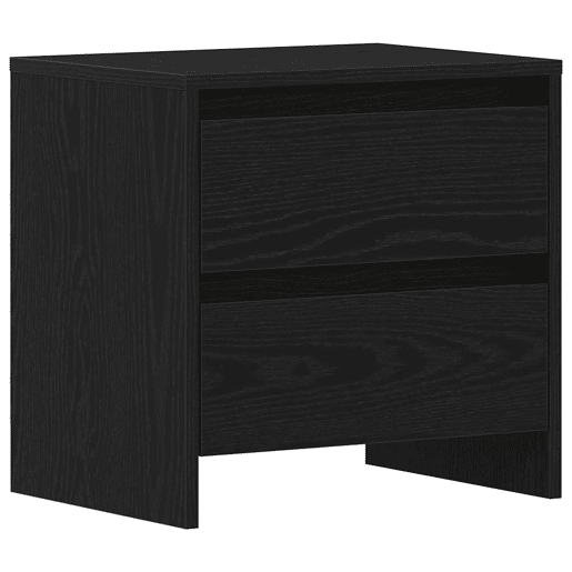 Lote de 2 Mesa De Cabeceira - Mesinha De Cabeceira Carvalho preto 45 x 34 x 44.5 cm