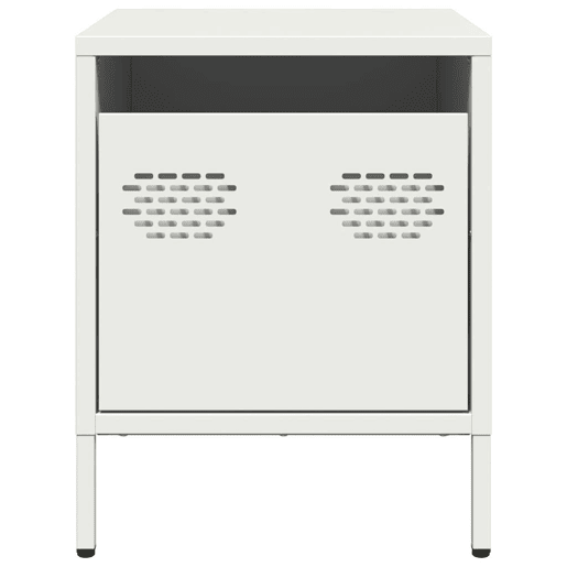 Lote de 2 Mesas De Cabeceira - Mesinhas De Cabeceira 35x39x43,5 cm aço branco