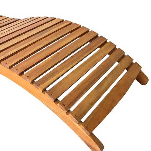 Conjunto de 2 espreguiçadeiras espreguiçadeira para banhos de sol jardim cama terraço móveis de exterior com almofadas madeira de acácia maciça 02_0012044