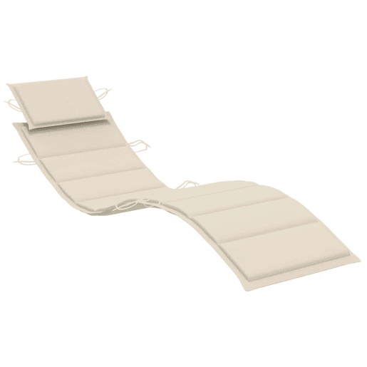 Conjunto de 2 espreguiçadeiras espreguiçadeira para banhos de sol jardim cama terraço móveis de exterior com almofadas madeira de acácia maciça 02_0012044