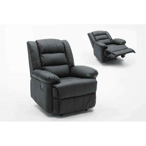 Poltrona de relaxamento Buckingham - 85 x 93 x 100 cm - Preto