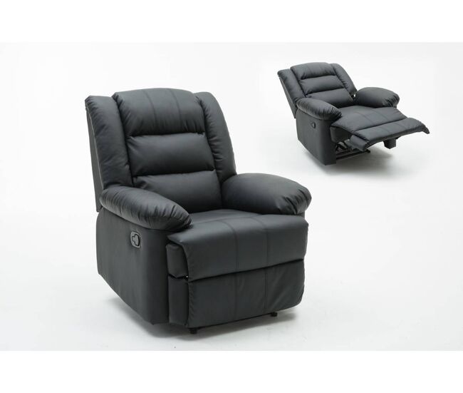 Sillón relax "buckingham" - negro