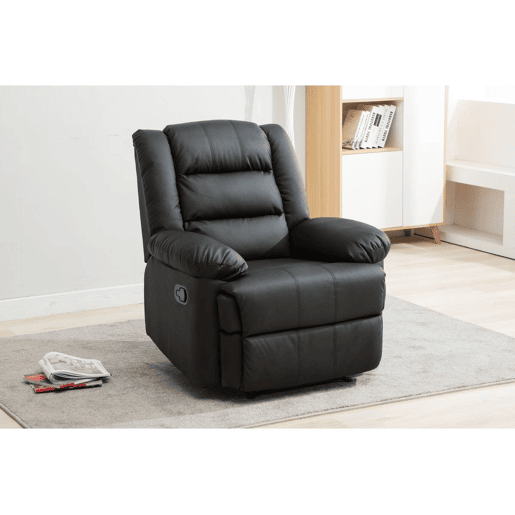 Poltrona de relaxamento Buckingham - 85 x 93 x 100 cm - Preto