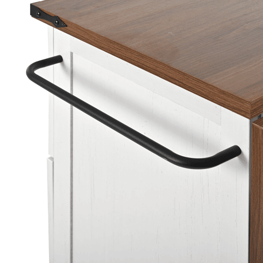 Ilha de cozinha - Carrinho de serviço com superfície extensível - Bege Ilha de cozinha - Carrinho de serviço com superfície extensível - Bege