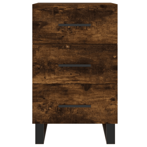 Mesa De Cabeceira - Mesinha De Cabeceira 40x40x66 cm derivados de madeira carvalho fumado