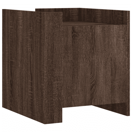 Mesa De Cabeceira - Mesinha De Cabeceira 45x50x50 cm derivados madeira carvalho castanho