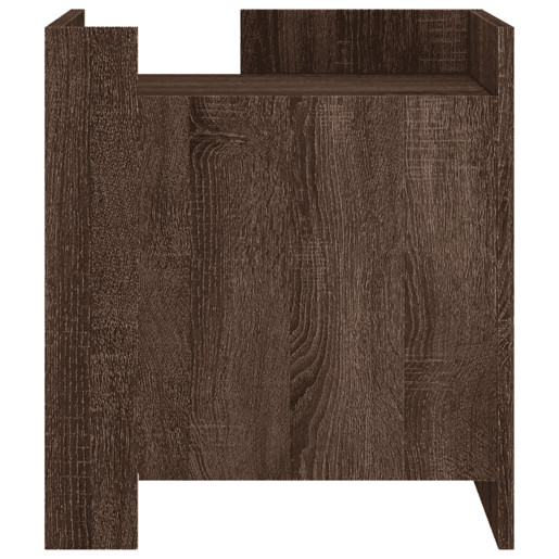 Mesa De Cabeceira - Mesinha De Cabeceira 45x50x50 cm derivados madeira carvalho castanho