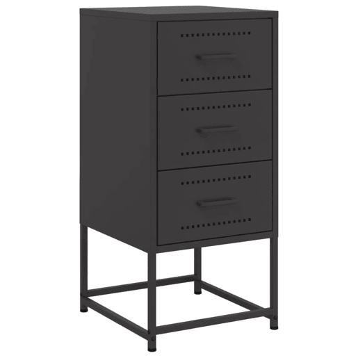 Lote de 2 Mesas De Cabeceira - Mesinhas De Cabeceira 36x39x78 cm aço preto