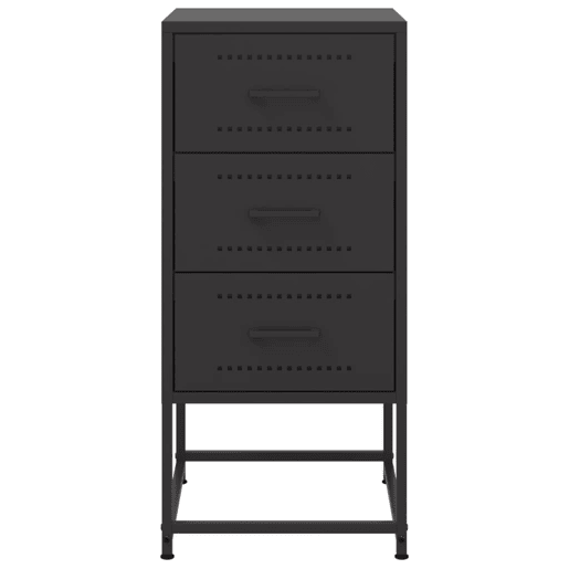 Lote de 2 Mesas De Cabeceira - Mesinhas De Cabeceira 36x39x78 cm aço preto