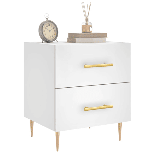 Mesa De Cabeceira - Mesinha De Cabeceira 40x35x47,5 cm derivados de madeira branco