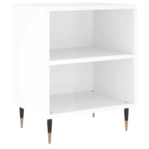 Mesa De Cabeceira - Mesinha De Cabeceira derivados de madeira branco brilhante