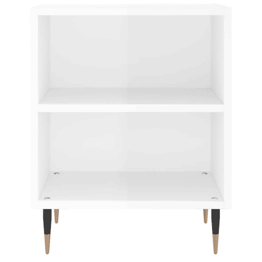 Mesa De Cabeceira - Mesinha De Cabeceira derivados de madeira branco brilhante