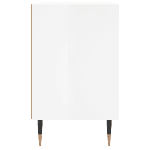 Mesa De Cabeceira - Mesinha De Cabeceira derivados de madeira branco brilhante