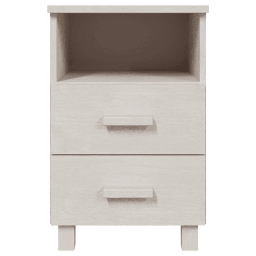 Lote de 2 Mesas De Cabeceira - Mesinhas De Cabeceira 40x35x62 cm pinho maciço branco