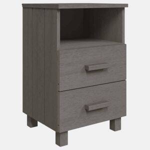 Mesa De Cabeceira - Mesinha De Cabeceira 40x35x62 cm pinho maciço cinza-claro