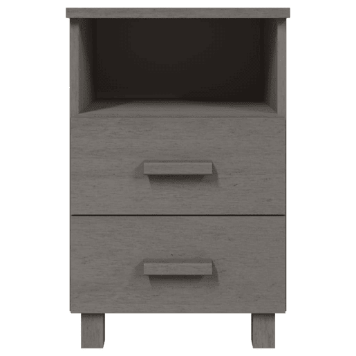 Mesa De Cabeceira - Mesinha De Cabeceira 40x35x62 cm pinho maciço cinza-claro