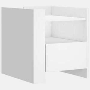 Mesa De Cabeceira Mesinha De Cabeceira - 45x50x50 cm derivados de madeira branco