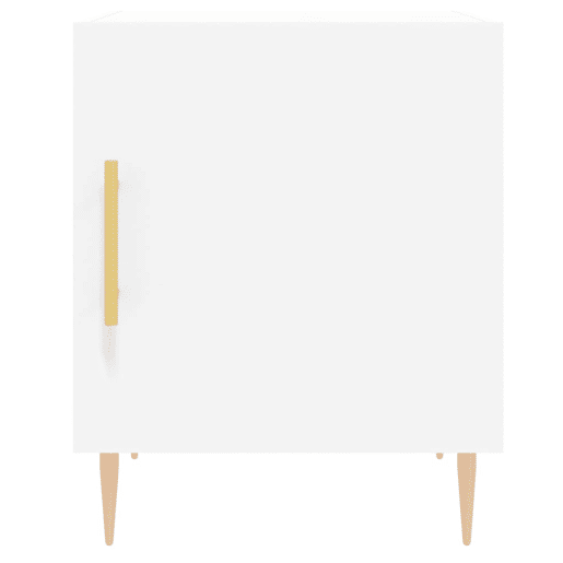 Lote de 2 Mesas De Cabeceira Mesinhas De Cabeceira - 40x40x50 cm derivados de madeira branco