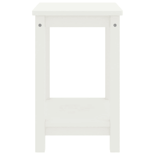Mesa De Cabeceira - Mesinha De Cabeceira 35x30x47 cm madeira de pinho maciça branco