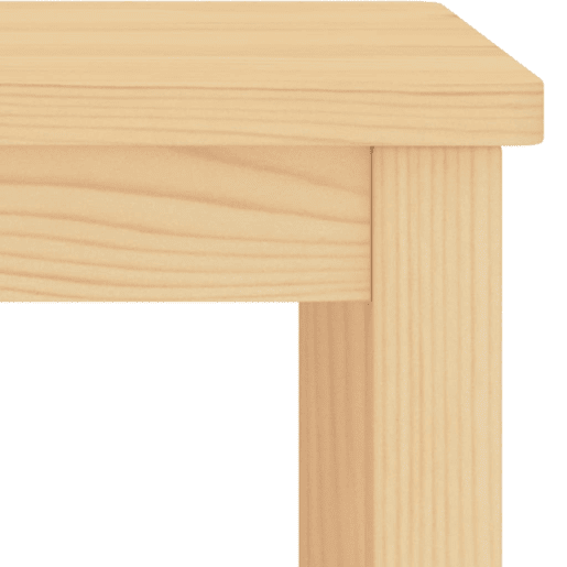Mesa De Cabeceira - Mesinha De Cabeceira 35x30x47 cm madeira de pinho maciça natural