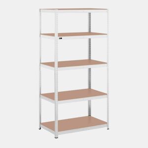 Prateleira para carga pesada 100 x 60 x 197 cm suporta 5 x 150 kg ferramentas robustas para oficina de garagem cinza 14_0005173