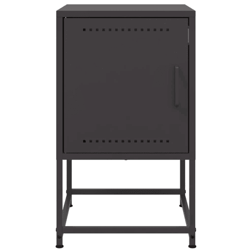 Lote de 2 Mesas De Cabeceira - Mesinhas De Cabeceira 36x39x60,5 cm aço preto