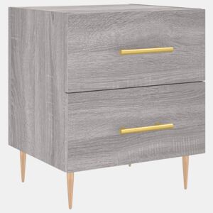 Mesa De Cabeceira - Mesinha De Cabeceira 40x35x47,5 cm derivados madeira sonoma cinza