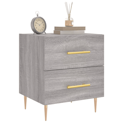 Mesa De Cabeceira - Mesinha De Cabeceira 40x35x47,5 cm derivados madeira sonoma cinza