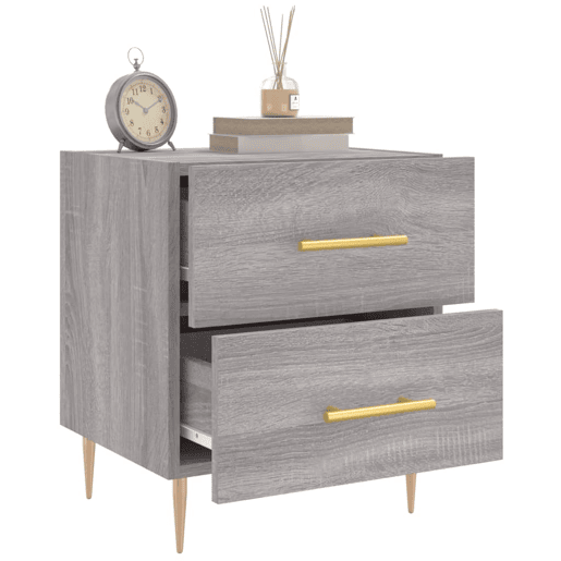 Mesa De Cabeceira - Mesinha De Cabeceira 40x35x47,5 cm derivados madeira sonoma cinza