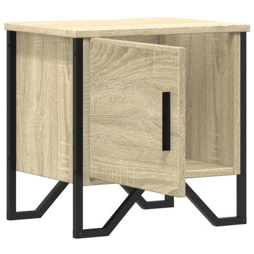 Lote de 2 Mesas De Cabeceira Mesinhas De Cabeceira - 40x30x40 cm aglomerado carvalho sonoma